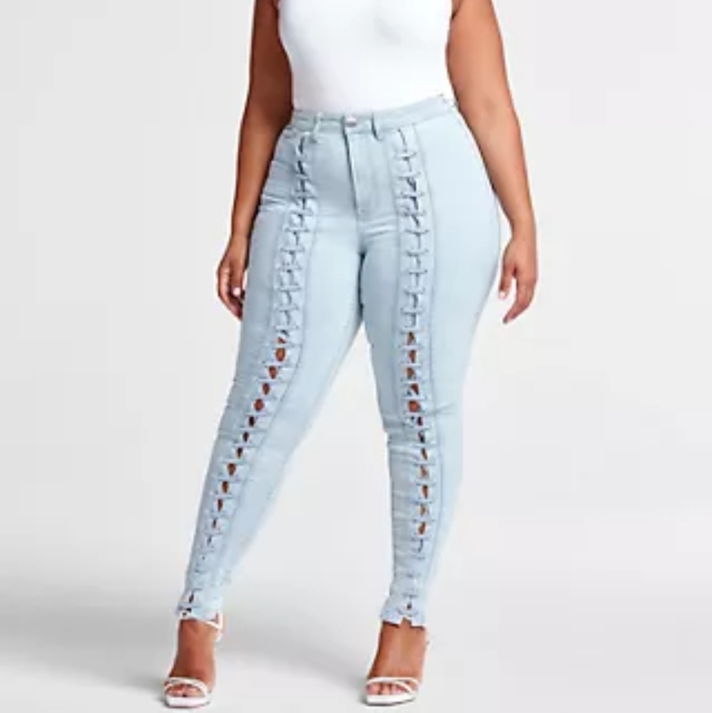American Bazi Lace Up Jeans